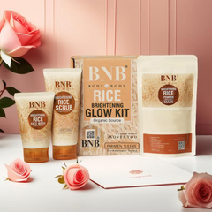 Bnb Whitening Rice Extract Bright & Glow Kit | Best Quality Glow Kit