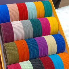Velvet Glass Bangles, All Sizes & 15 colors Available
