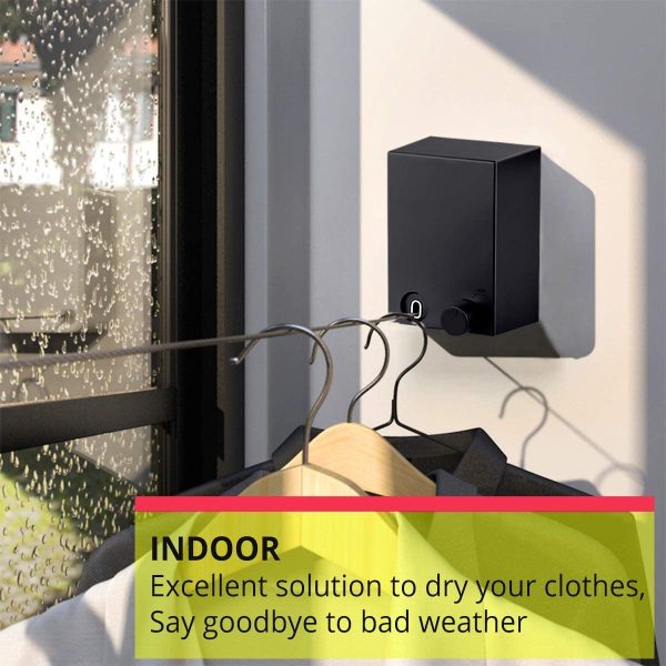 Invisible Clothesline Wire Rope,drying String For Home Balcony Room