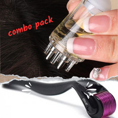Combo Pack Scalp Root Hair Oil Applicator | Derma Roller (0.5mm)