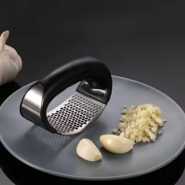 Stainless Steel Garlic Press Rocker, Versatile Garlic Crusher