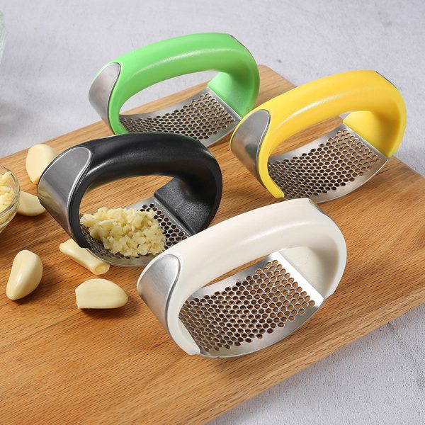 Stainless Steel Garlic Press Rocker, Versatile Garlic Crusher