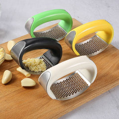 Stainless Steel Garlic Press Rocker, Versatile Garlic Crusher
