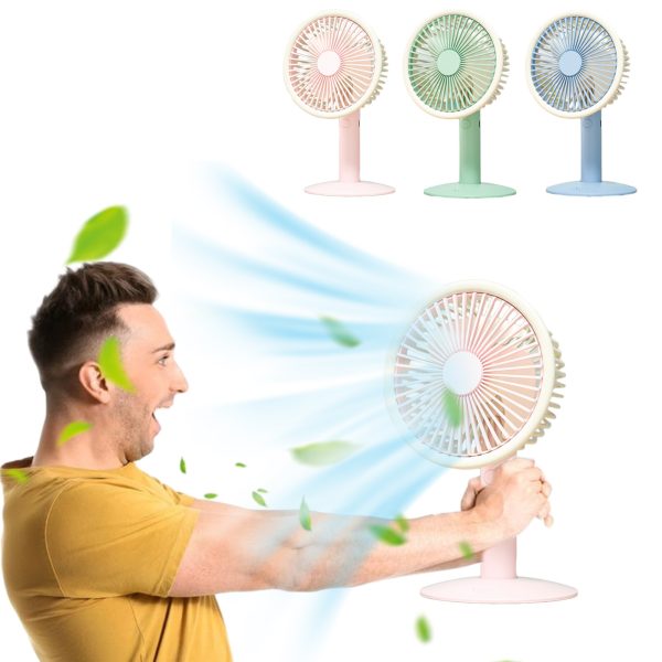 Automatic Wireless Usb Fan, 5 Speed Super Strong Wind For Home, Office, Table Fan