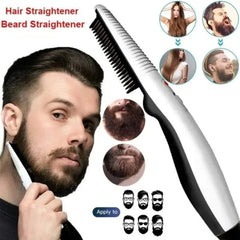 Imported Rechargeable Hair Curler Beard Shawl Comb, Hair Straightener Brush
