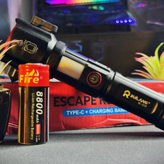 Ruilang Rechargeable Flashlight With Power Bank 8800mah 1km Light Range